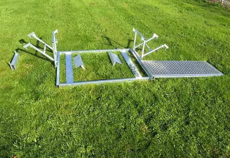 Digital scales showing weight in a farm setting